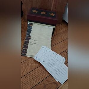 Recipe Card Set with Star Design